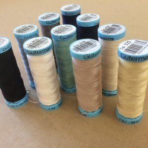 Gutermann 100% silk thread 100 meters for machine & hand sewing embroidery NEW